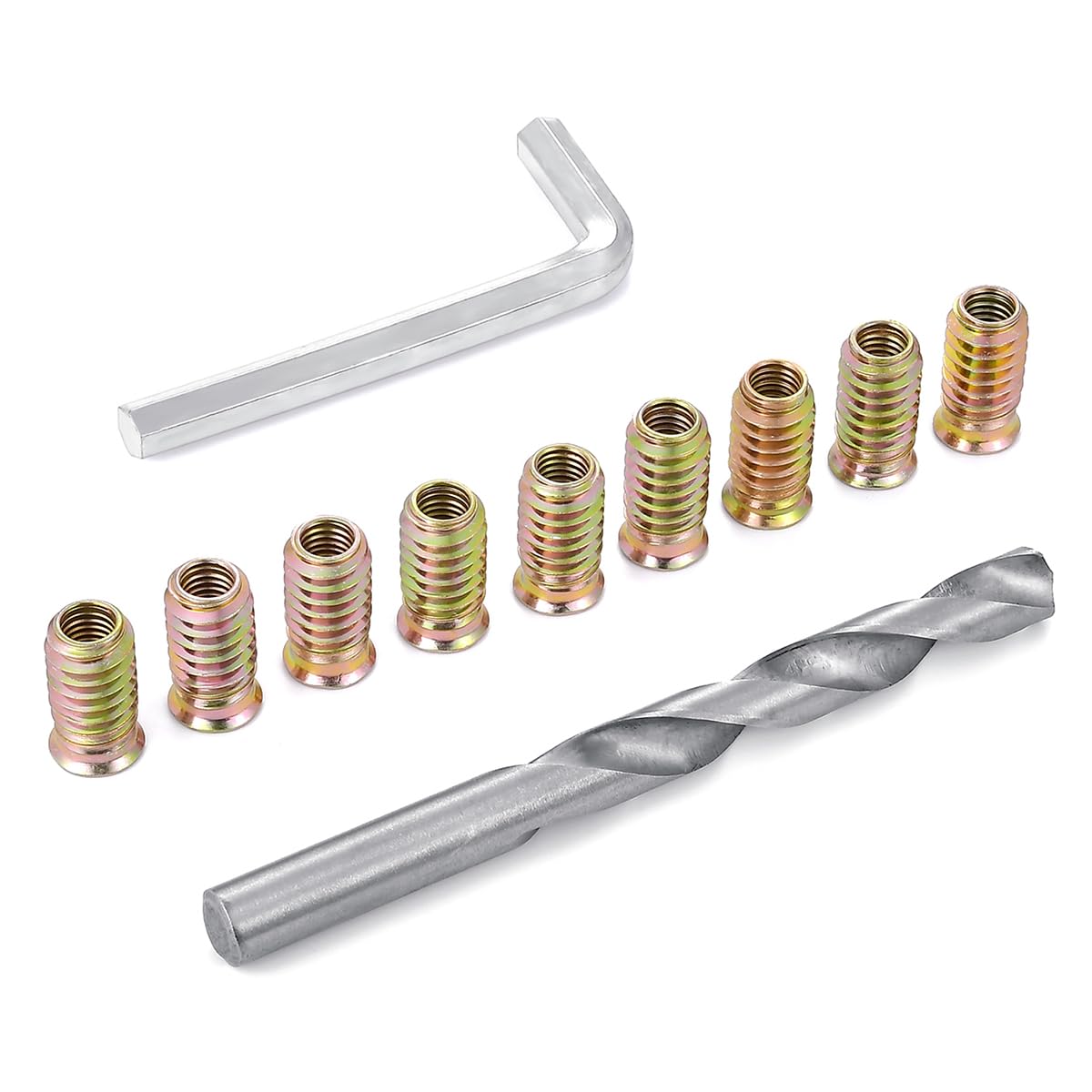 30 Pcs 5/16"-18x25mm Threaded Inserts for Wood Woodworking Furniture