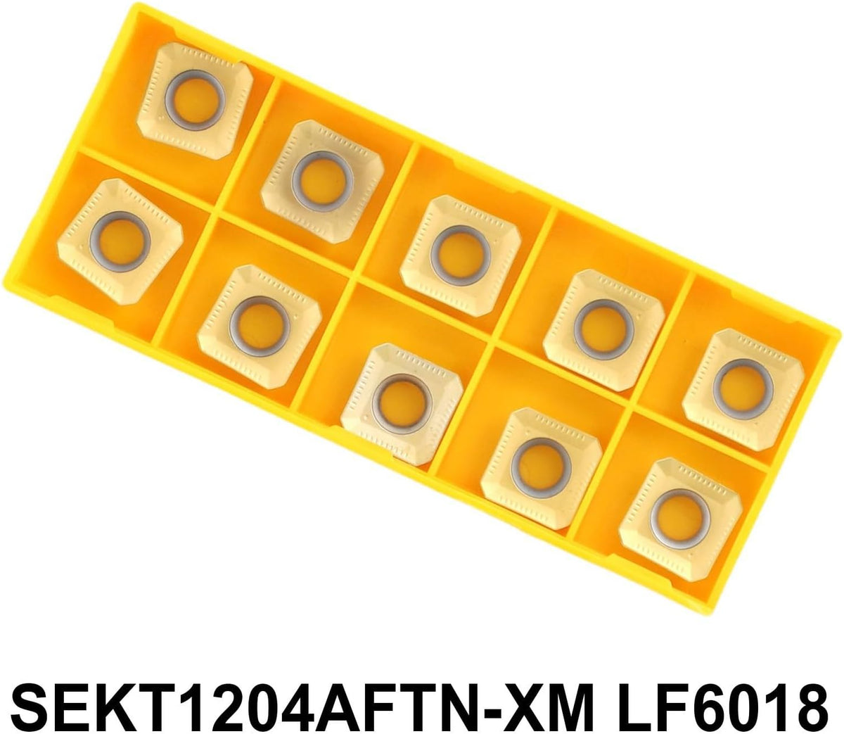 10 Pack SEKT1204 AFTN-XM LF6018 Carbide Milling Inserts for Steel and