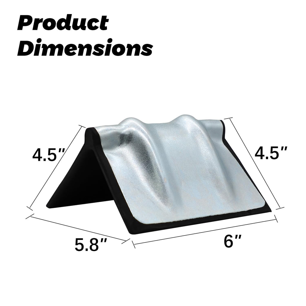 10-Pack Metal Edge Protector Flatbed Corner Protector with Rubber