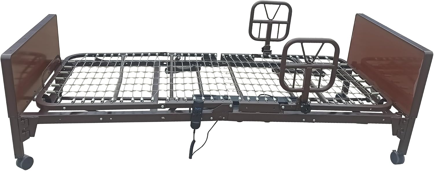 Bed Assist Rails (Set of 2) – Fits Some Metal Hospital Beds – for Repositioning & Getting in and Out of Bed Safely –
