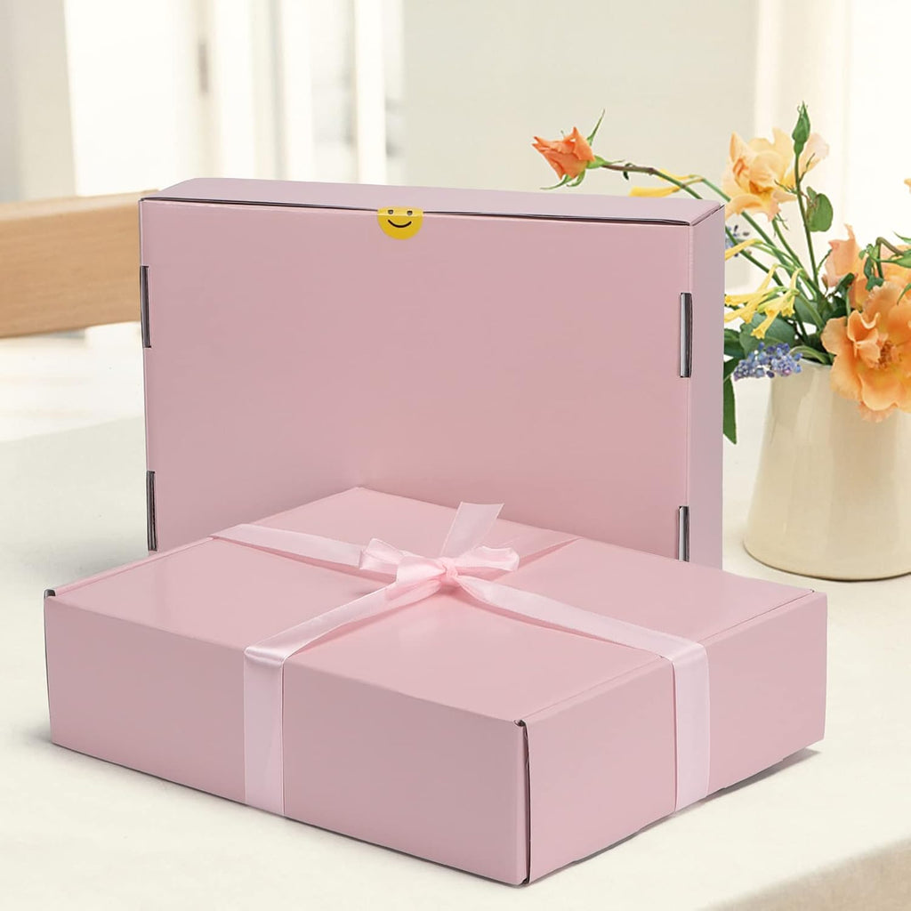 12x9x3 inches Shipping Boxes Set of 20, Pink Medium Corrugated Cardboard Gift Mailer Box