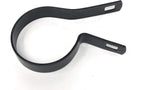 (10 Pack) Tension Bands with Bolts & Nuts for Chain Link Fence, Gate, Posts (2-3/8") Black Finish