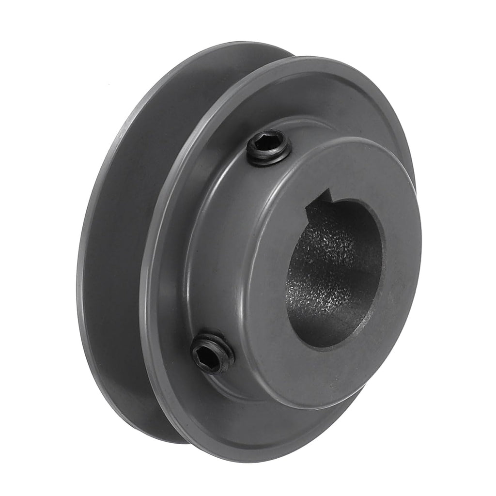 uxcell AK28-1 V-Belt Sheave 1" Bore, 2.8" OD, Single Groove Web Sheave