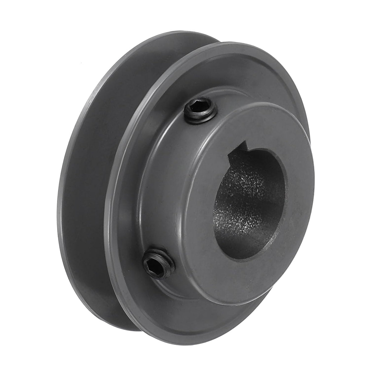 uxcell AK28-1 V-Belt Sheave 1" Bore, 2.8" OD, Single Groove Web Sheave