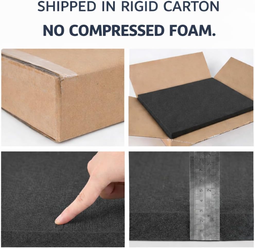 Pick and Pluck Polyurethane Foam Insert 16 × 12 × 1 Inch Thick, 2 Pack