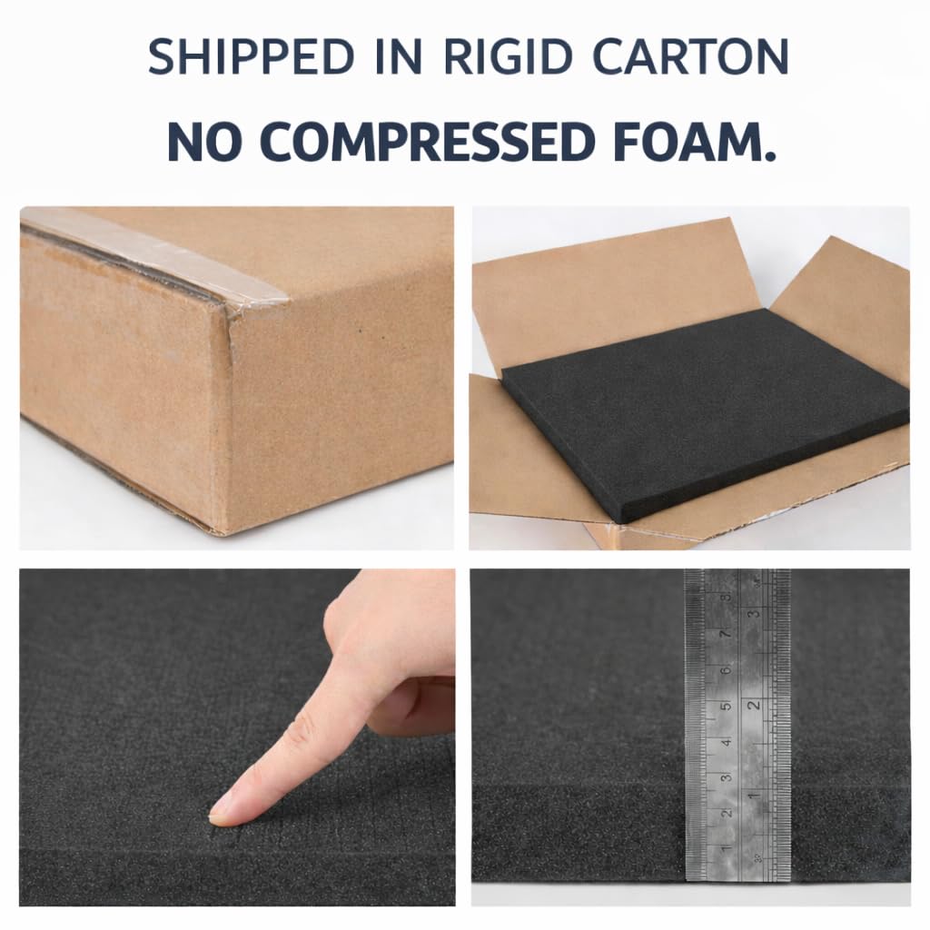 Pick and Pluck Polyurethane Foam Insert 20 × 16 × 1 Inch Thick, 2 Pack
