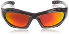 770726 Shade 5, Mirrored Lens Safety Glasses, Black