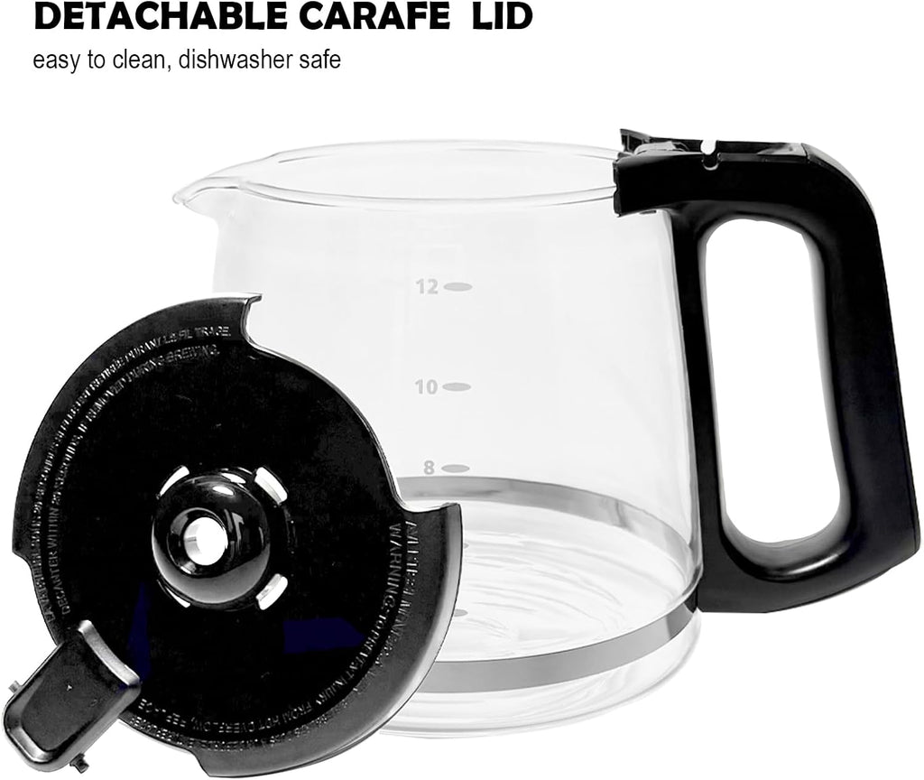 12-Cup Glass Coffee Carafe Replacement for Mr. Coffee Coffeemaker