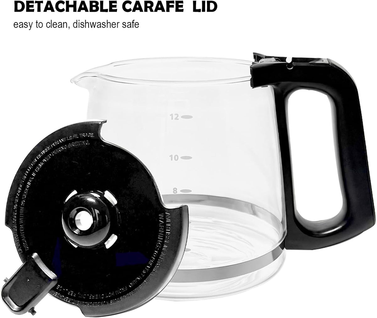 12-Cup Glass Coffee Carafe Replacement for Mr. Coffee Coffeemaker