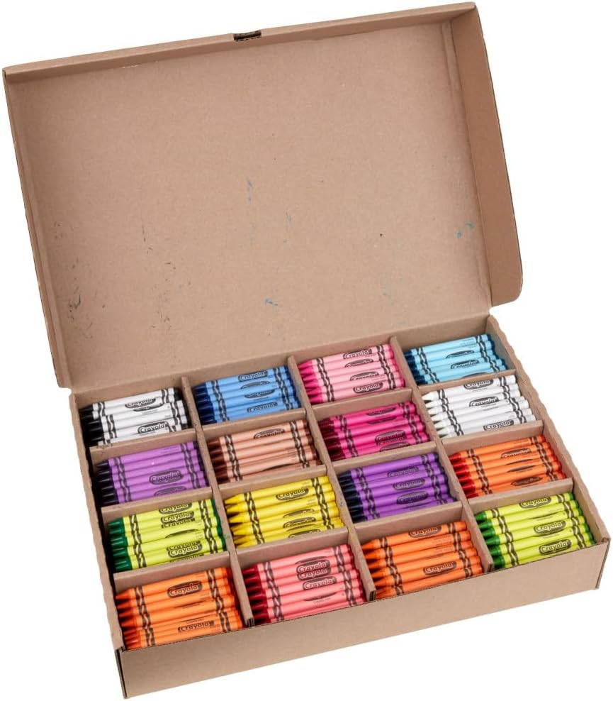 Crayon Classpack, Teacher Classroom Must Haves, Bulk Back to School Supplies, Elementary & Kindergarten Wishlist, 16
