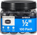 100Pcs EFIELD 1/2-inch Pex Copper Crimp Rings(CLAMP024-100)
