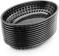 Fast Food Baskets, 9 1/4 x 6 Inch Oval, Black