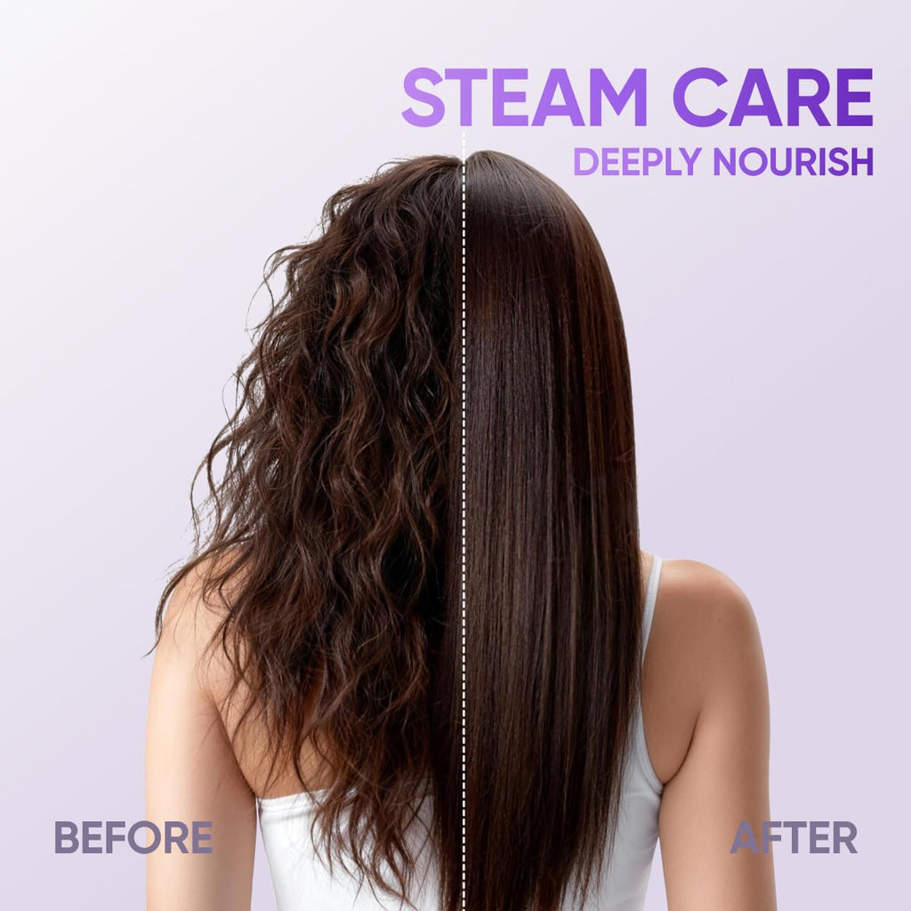 Ceramic Flat Iron with Professional Steam Hair Straightener