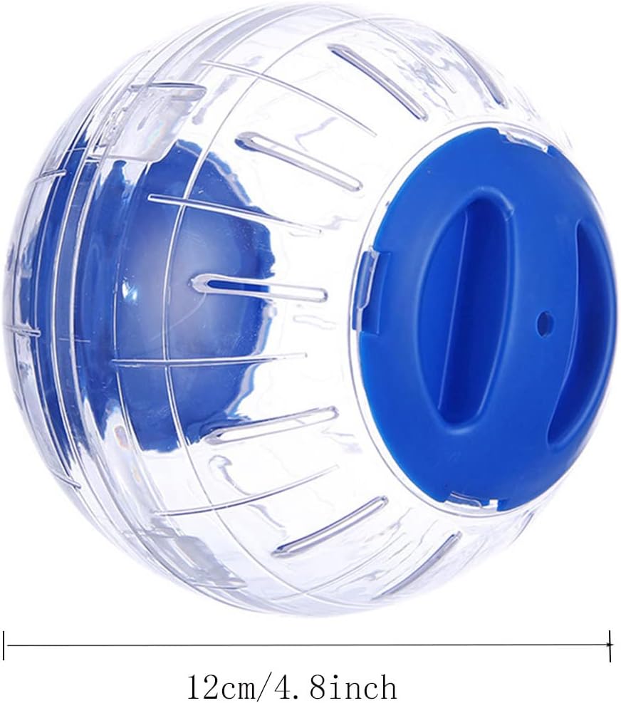 Hamster Exercise Ball Silent Hamster Wheel Small Animals Transparent Ball for Dwar Rat Relieves Boredom and Increases