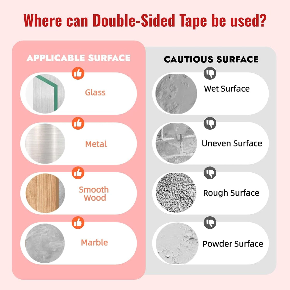 3M Double Sided Tape Heavy Duty 1in x 10ft, Adhesive Mounting Tape, Black