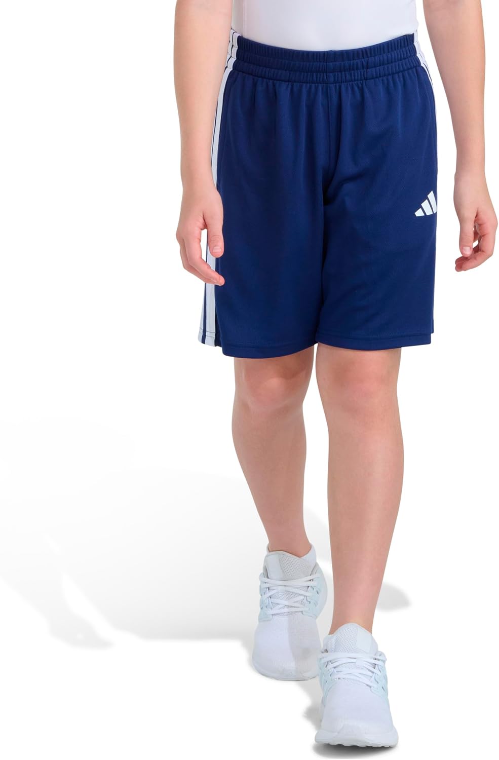 adidas Boys' 3-Stripe Mesh Athletic Shorts