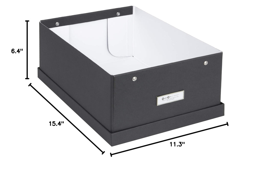 Katia Collapsible Storage Box with Labelframe for Easy Identification - Simple Assembly Without Tools - Decorative