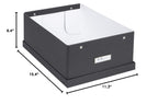 Katia Collapsible Storage Box with Labelframe for Easy Identification - Simple Assembly Without Tools - Decorative