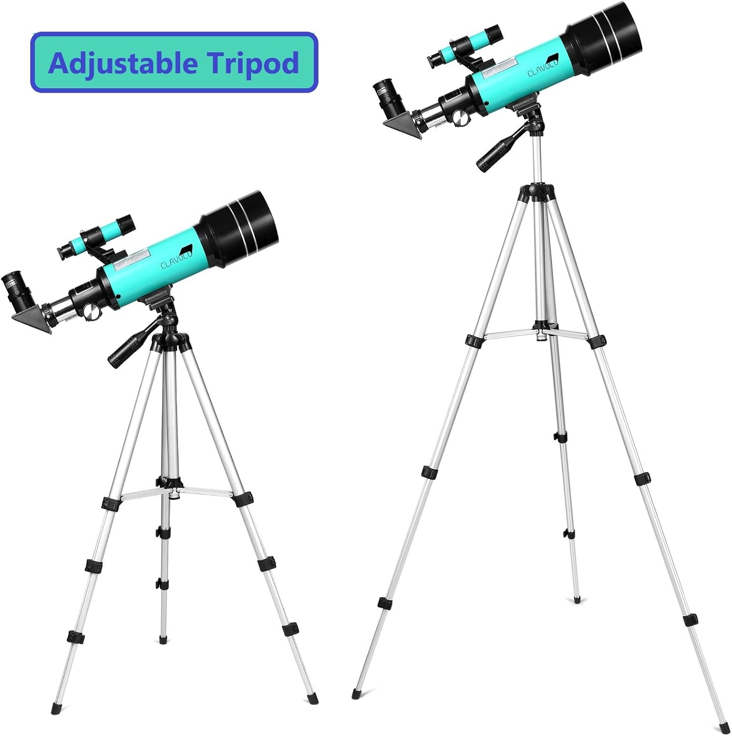 Telescope 70mm Aperture for Kids & Astronomy Beginners, Travel Telescope with Adjustable Tripod & Phone Adaper