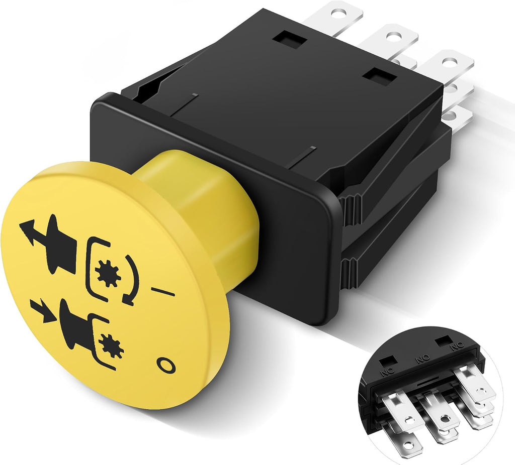 10 Amp 7 Terminals PTO Switch Lawn Mower Part, Upgrade Blade Clutch Switch | PTO Switch Compatible with Cub Cadet MTD