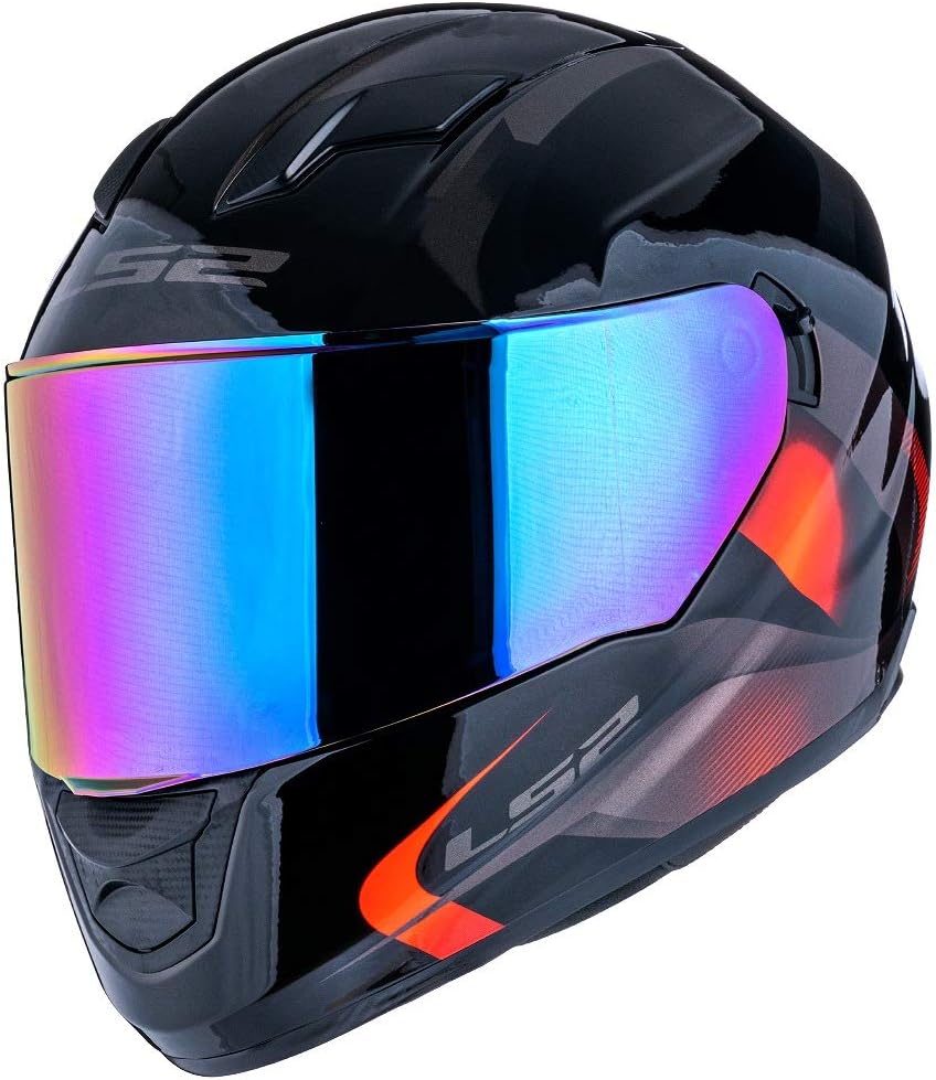 Assault/Rapid/Stream Pinlock Ready Outer Face Shield Street Motorcycle Helmet Accessories - Rainbow Iridium/One Size
