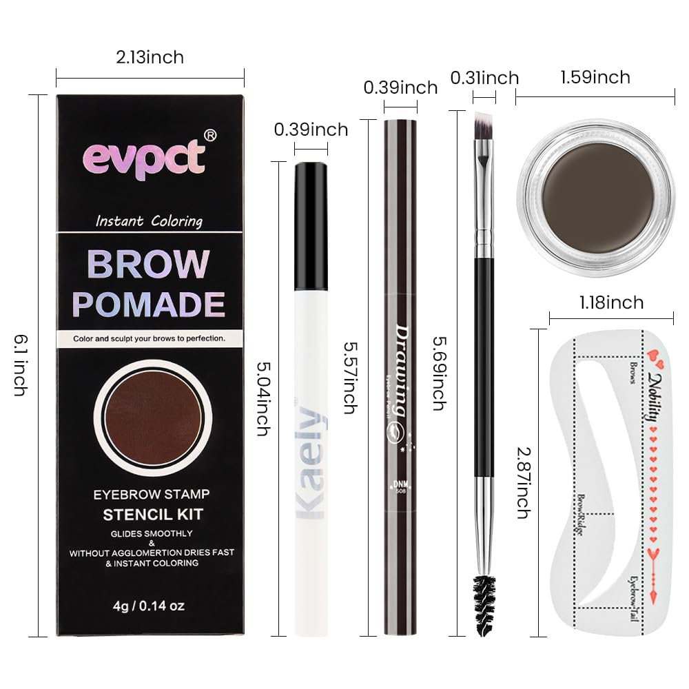 Eyebrow Stencils Kit for Women Shaping, Eyebrow Shaper Makeup Kit, Eye Brow Stencil Shaper Tinting kits for Women