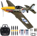 4 Channel P51 RC Plane for Adults Beginner Gift Easy Learning to Fly | 6-Axis Gyro, 3 Modes Stabilization