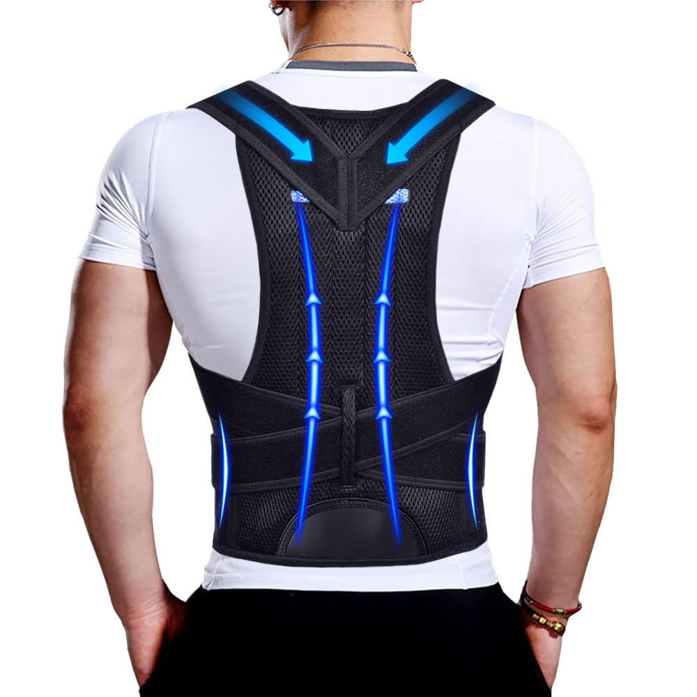 Upgraded Posture Corrector Back Brace for Men and Women, New Version Lumbar Support for Posture Improving and Pain