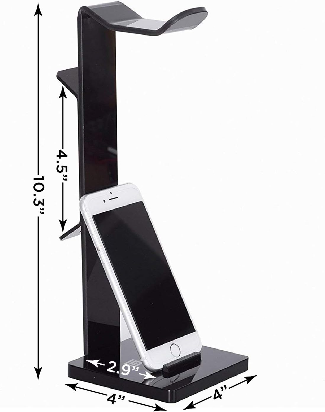 Headphone Stand Gaming Headset Holder For Desk Cable Organizer & Cellphone Stand for All Headphones Size headphone
