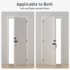 2 Pack Self Closing Door Hinges 3.5 Inch Spring Hinges, Matte Black