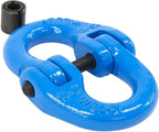 Mytee Products 4 Pack Grade 100 3/8" Forged Alloy Steel Hammerlock Coupling Link - Blue, 8800 lbs Working Load Limit | Heavy Duty G100 Connecting HammerLink