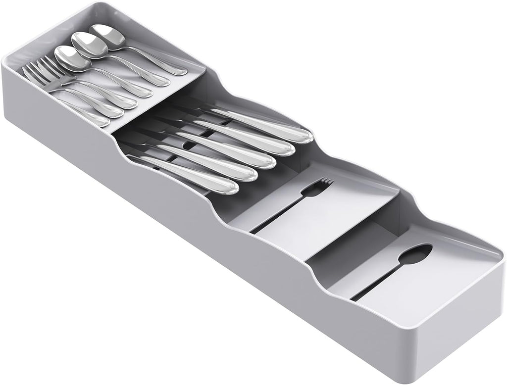 Small Flatware Organizer, Compact Silverware Tray