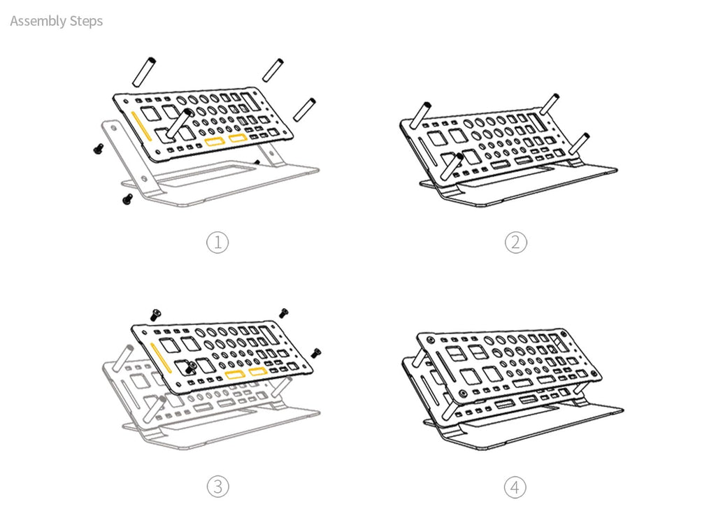 ScrewDriver Organizer Holder Al Alloy Small Tool Rack for DeskTop
