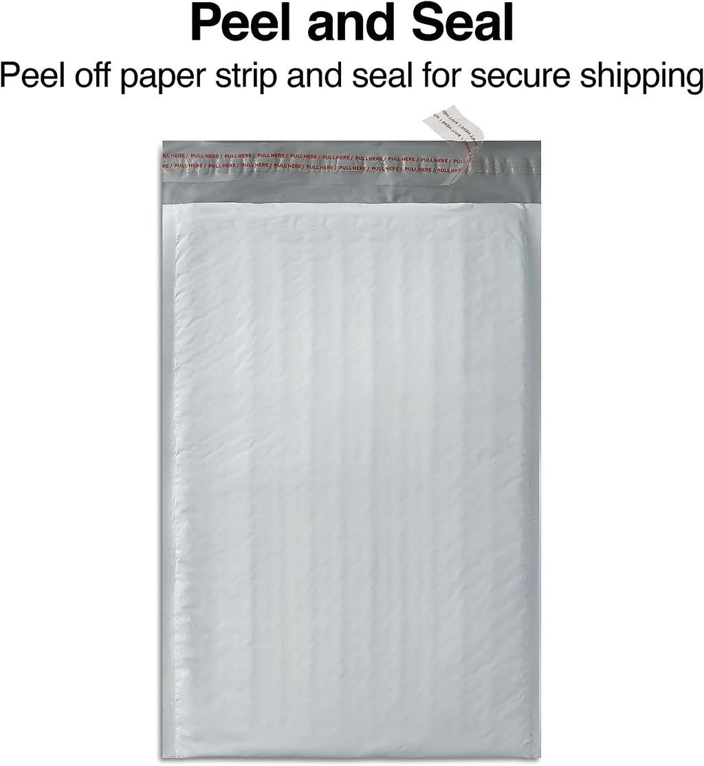 Peel & Seal Bubble Mailers, #7 Size, 14.25x19 Inch, 8/Pack