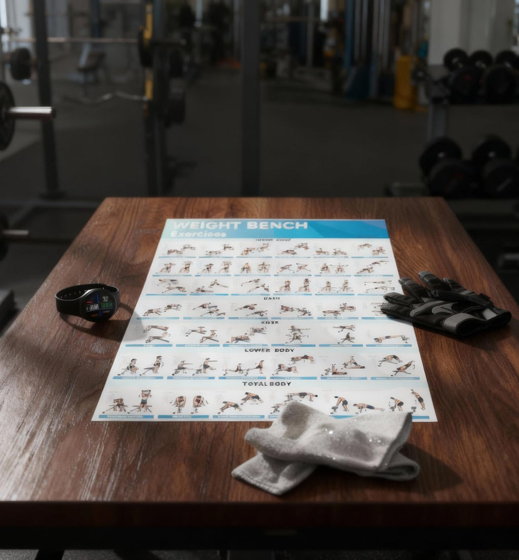 Fitness Bench Poster Adjustable Benches Poster (1PC Paper Tube)