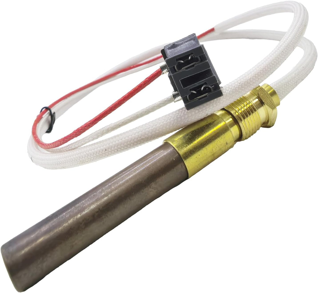 LP Natural Gas Thermopile Sensor Assembly Kit for Water Heater, High 750mV+ Output, Compatible with Rheem Ruud Richmond Pilot Burners SP20824 SP21058 SP20800 SP20739 SP21096
