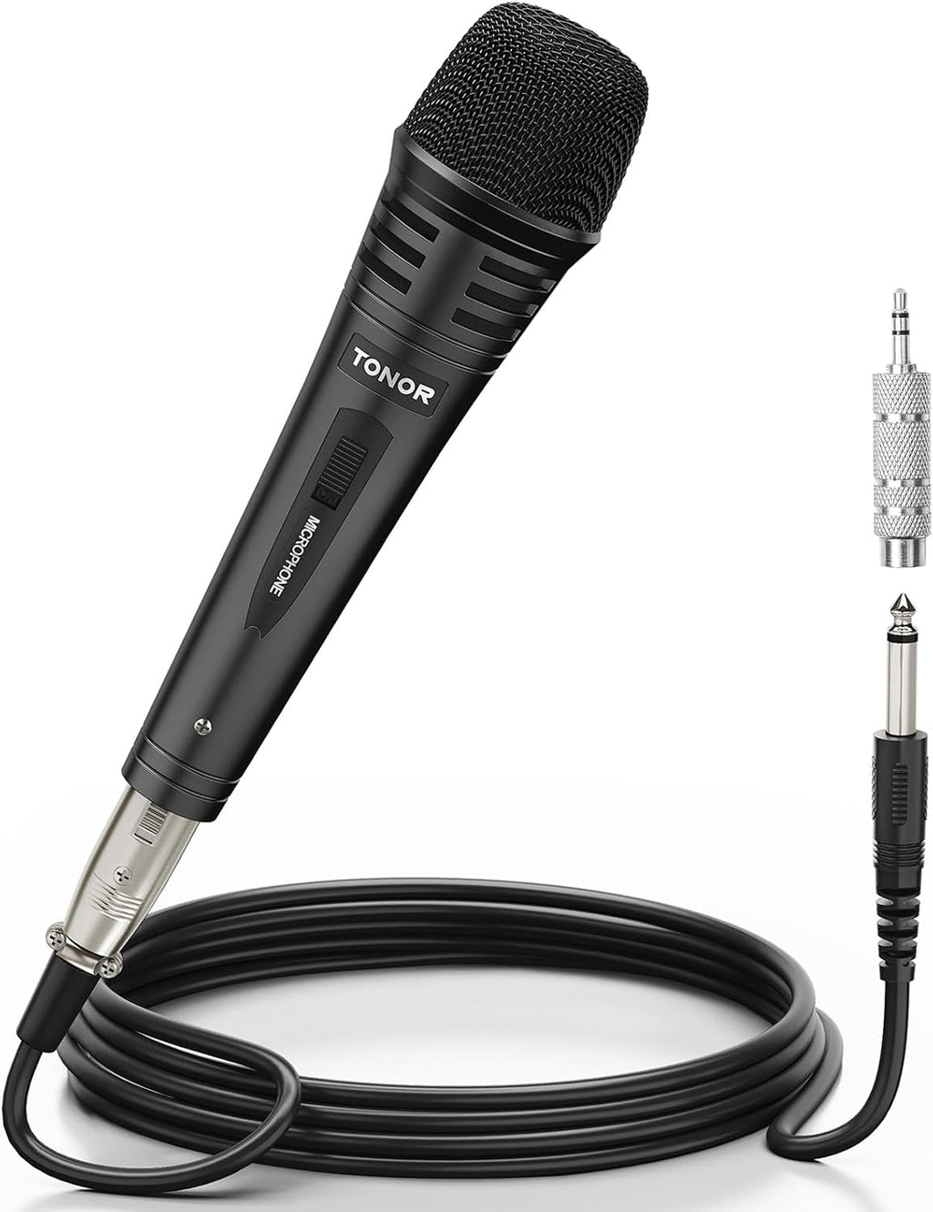 K1 Vocal Microphone for Singing, Dynamic Handheld Wired Karaoke Mic, Microfono with 5M XLR to 1/4" Cable, Compatible