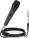 K1 Vocal Microphone for Singing, Dynamic Handheld Wired Karaoke Mic, Microfono with 5M XLR to 1/4" Cable, Compatible