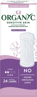 – 100% Organic Cotton Liners for Bladder Leaks, Ultra Thin, 24 Count