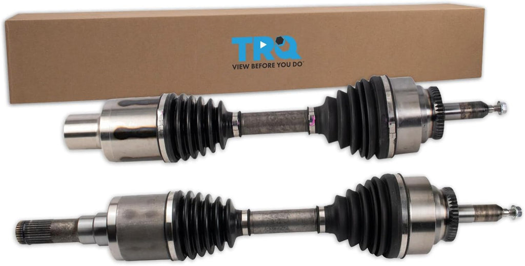 TRQ Front 2 Piece CV Axle Shaft Assembly Set