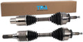 TRQ Front 2 Piece CV Axle Shaft Assembly Set