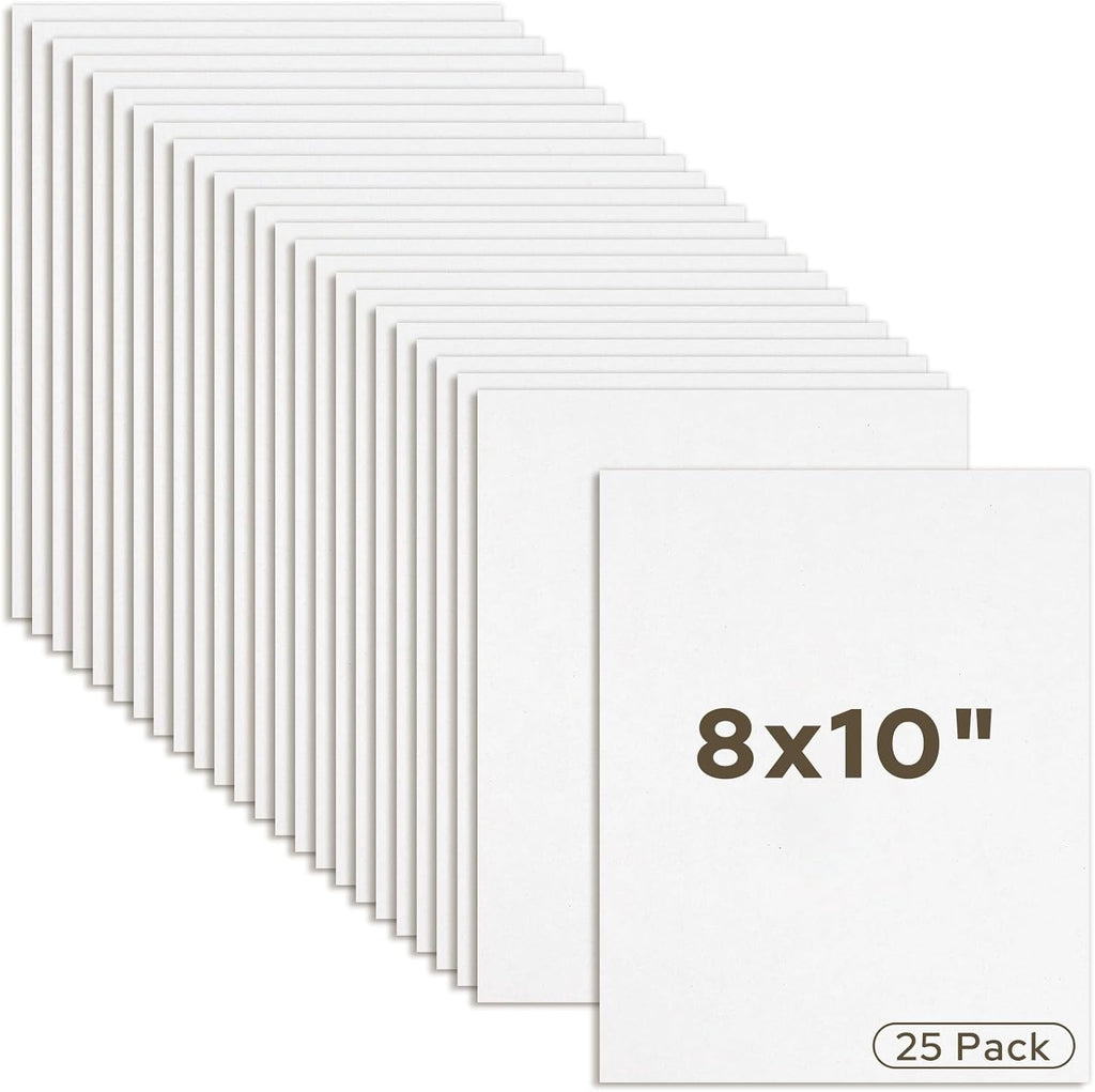 Mat Board Center 25 Pack 8x10 Corrugated Cardboard Sheets 1/8" Flat Pads