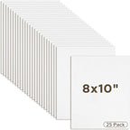 Mat Board Center 25 Pack 8x10 Corrugated Cardboard Sheets 1/8" Flat Pads