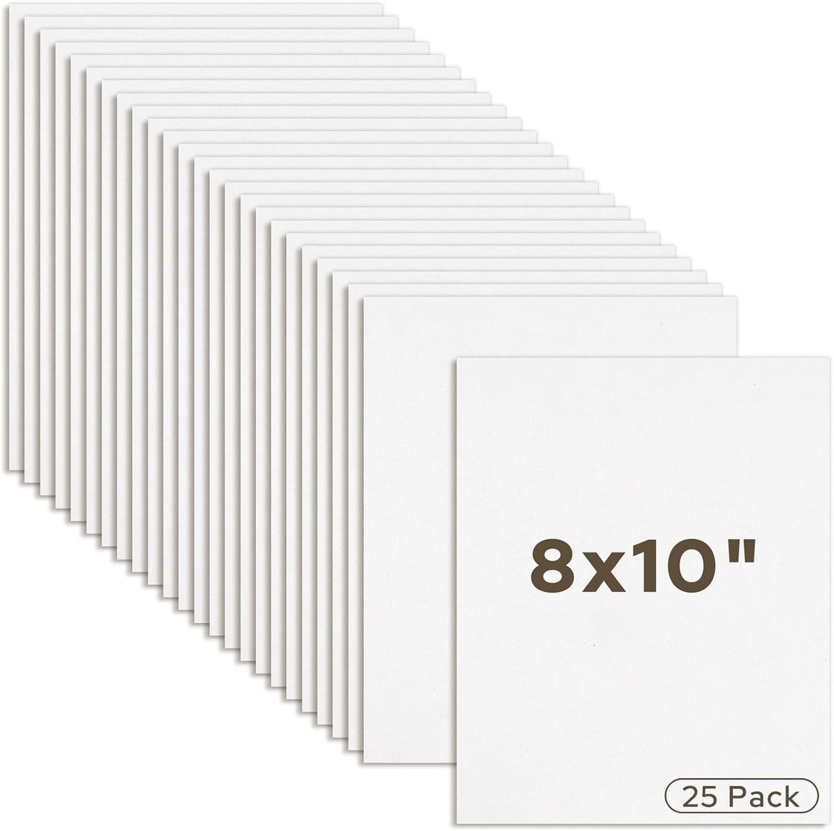Mat Board Center 25 Pack 8x10 Corrugated Cardboard Sheets 1/8" Flat Pads