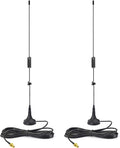 2-Pack 16.5 Inch Dual Band Ham Radio Antenna VHF UHF 136-174MHz 400-470MHz Magnetic Base SMA Female Antenna Handheld