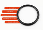 Mr O-Ring 136 EPDM O-Ring - 70A Durometer, 2" ID, 2-3/16" OD, 3/32" CS, Black (Pack of 25)