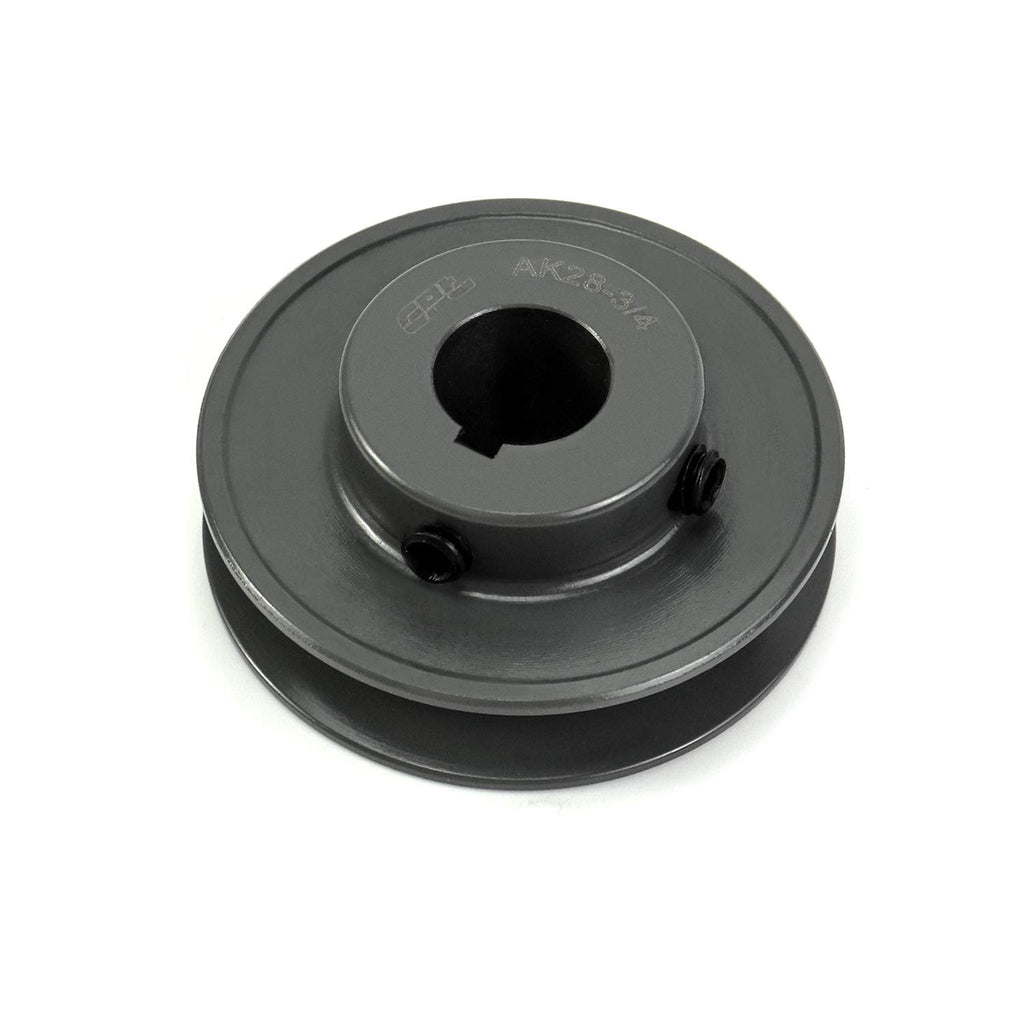 QWORK Single Groove Web Sheaves, 2.85" OD 3/4" V-Belt Sheave for V-Belt, AK2834