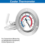 Uharbour Commercial Cooler Freezer Thermometer Capillary Gauge
