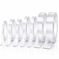 7 Rolls Thin Double Sided Tape, Clear Nano Mounting Tape Kit, Multi Sizes
