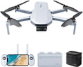 ATOM 4K GPS Drone, 3-Axis Gimbal, 96 Mins Flight, 6KM Transmission | 4K/30FPS QuickShots, Visual Tracking, Under